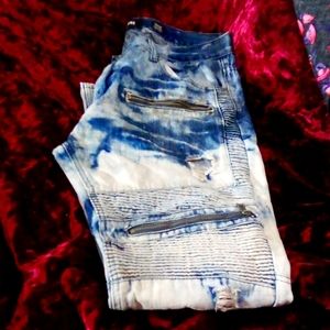 Odd culture stone washed jeans